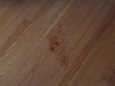 ghostly burned footprint appears on floor