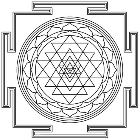 occult symbol - shri yantra