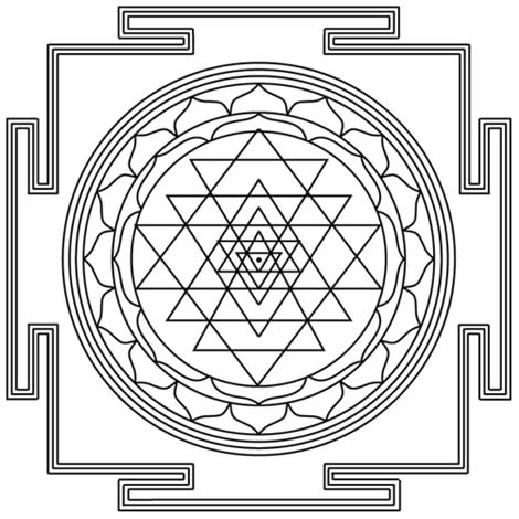 occult symbol - shri yantra