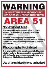 area 51 sign